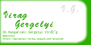 virag gergelyi business card